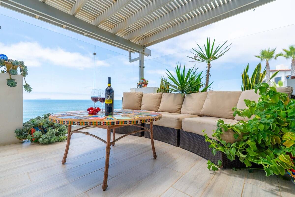 Covered ocean-view terrace at Punta Bandera #22